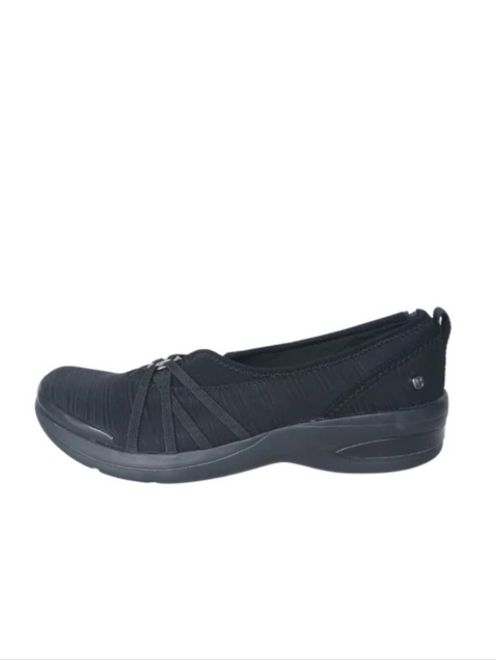 Bzee's Slip-ons Women's 11 Black Fabric Sporty Casual Everyday Shoes